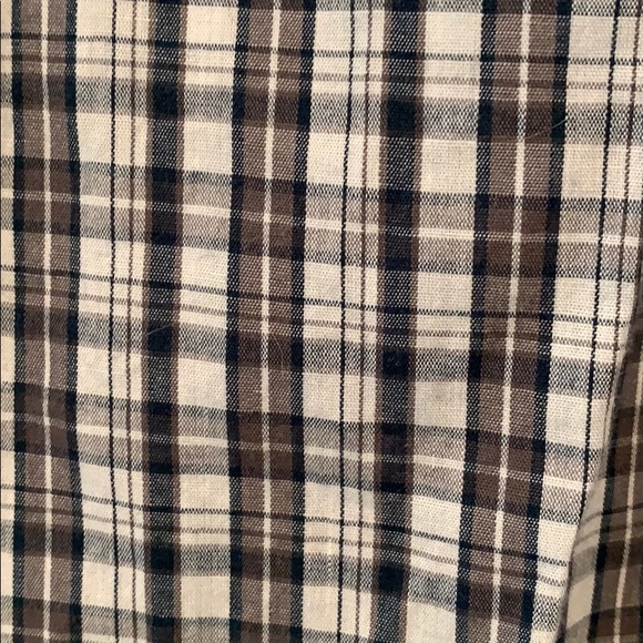Denver Hayes classic fit grey navy plaid button up - Picture 3 of 5